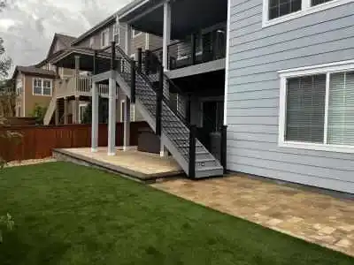 Finished paver patio with tight joints, a defined border course, and smooth transitions
