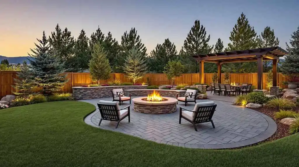 Paver patio designed for everyday outdoor living