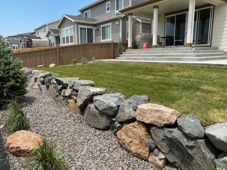 Castle Rock Retaining Walls - Custom Landscapes by Design