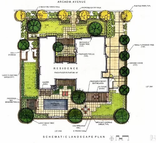 Colorful Landscape Design Plan